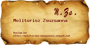 Molitorisz Zsuzsanna névjegykártya